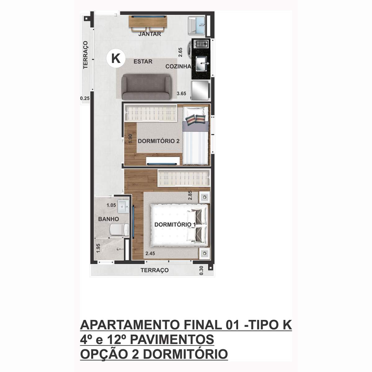 Apartamento, 2 quartos, 2342 m² - Foto 12