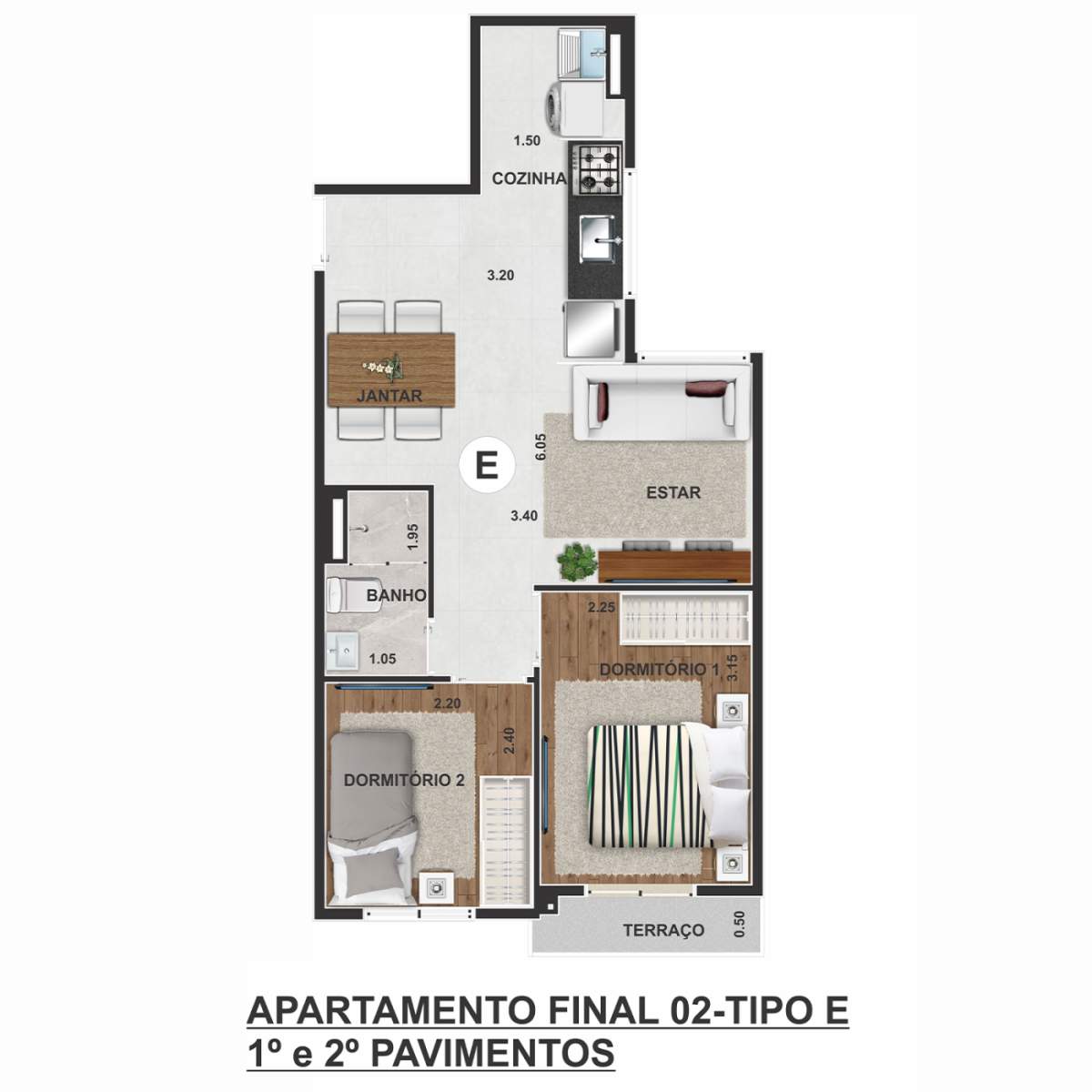 Apartamento, 2 quartos, 2342 m² - Foto 13