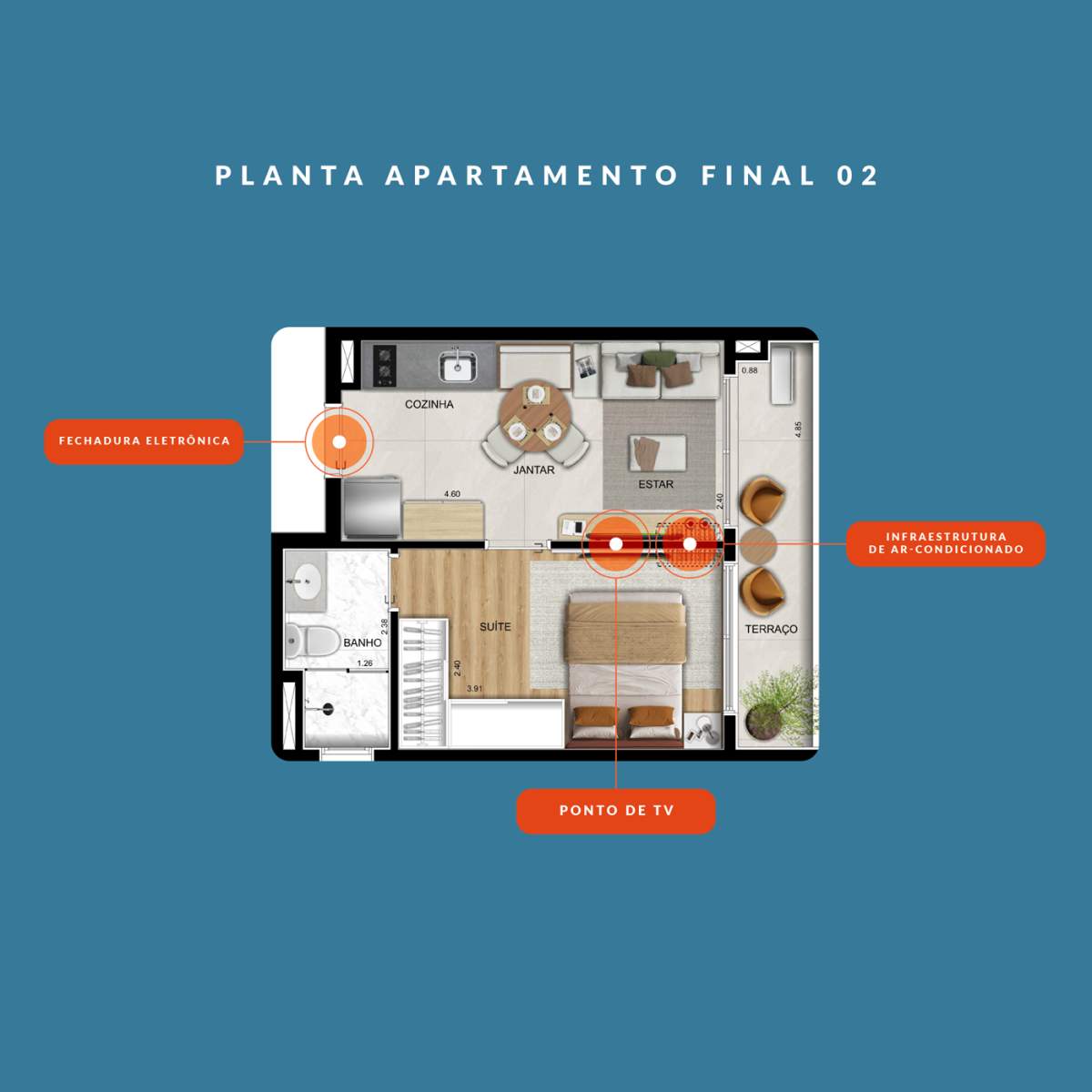 Apartamento, 2 quartos, 3052 m² - Foto 15