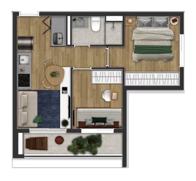 Apartamento, 2 quartos, 2239 m² - Foto 10