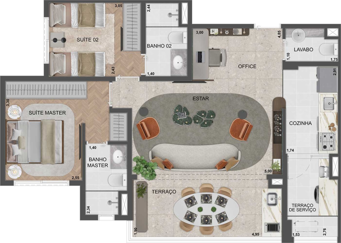 Apartamento, 3 quartos, 2580 m² - Foto 44