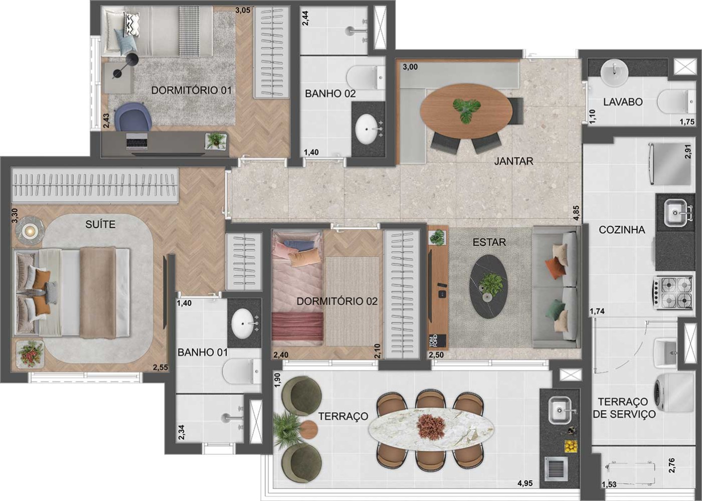 Apartamento, 3 quartos, 2580 m² - Foto 45