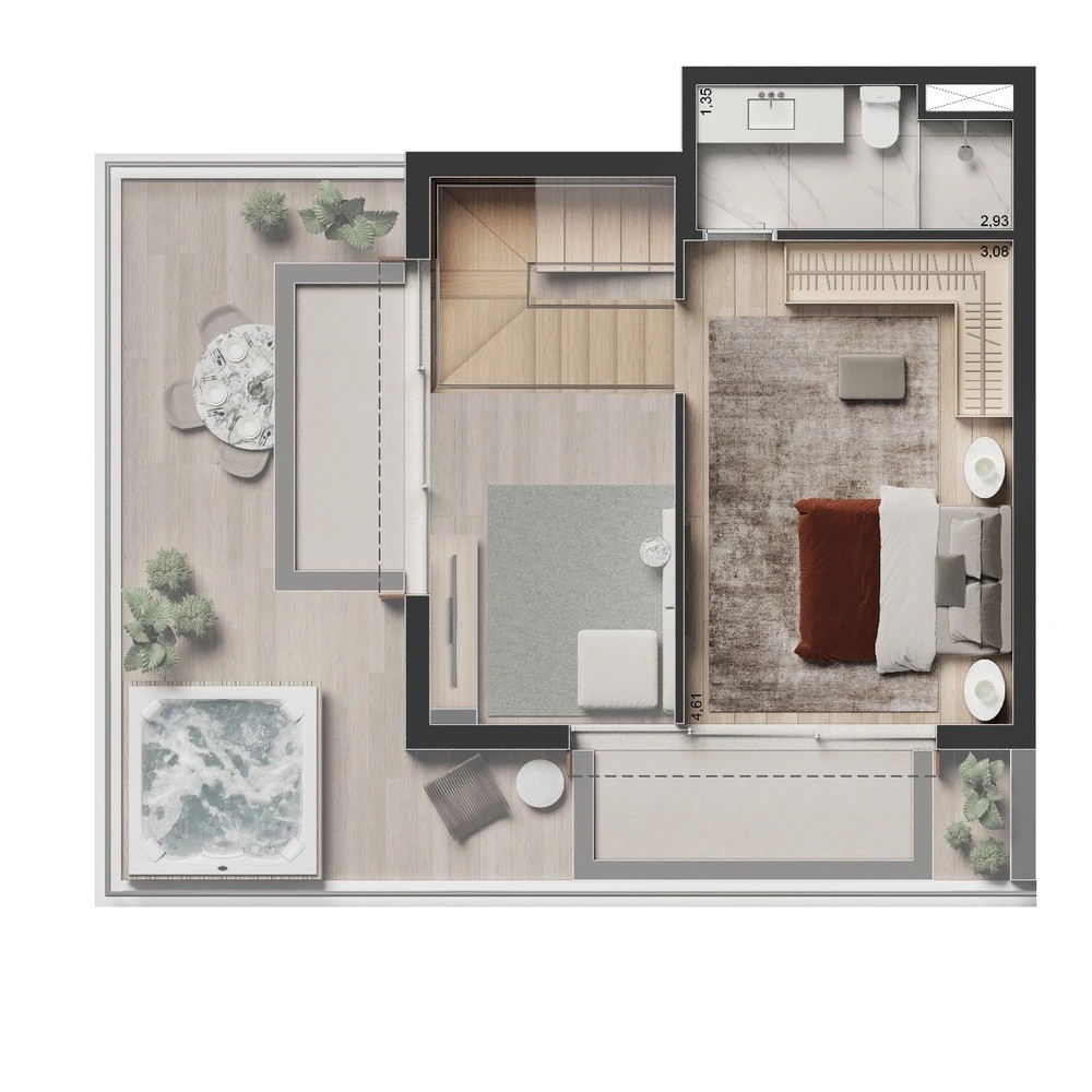 Apartamento, 1 quarto, 2584 m² - Foto 33