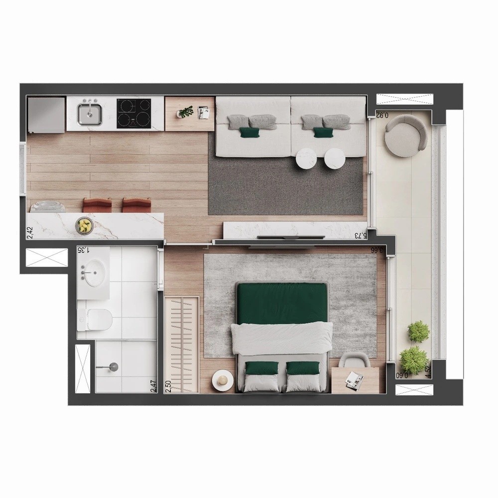 Apartamento, 1 quarto, 2584 m² - Foto 27