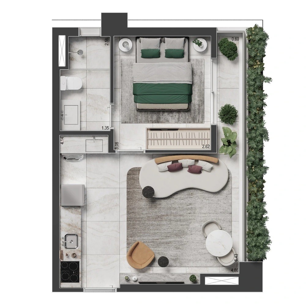 Apartamento, 1 quarto, 2584 m² - Foto 28