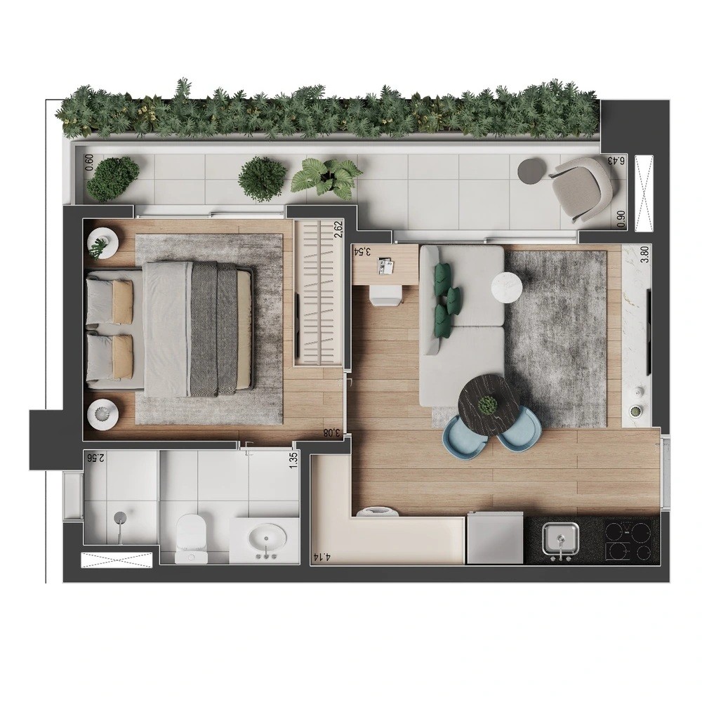Apartamento, 1 quarto, 2584 m² - Foto 29