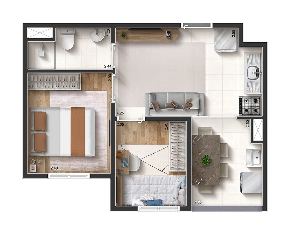 Casa, 2 quartos, 2542 m² - Foto 24