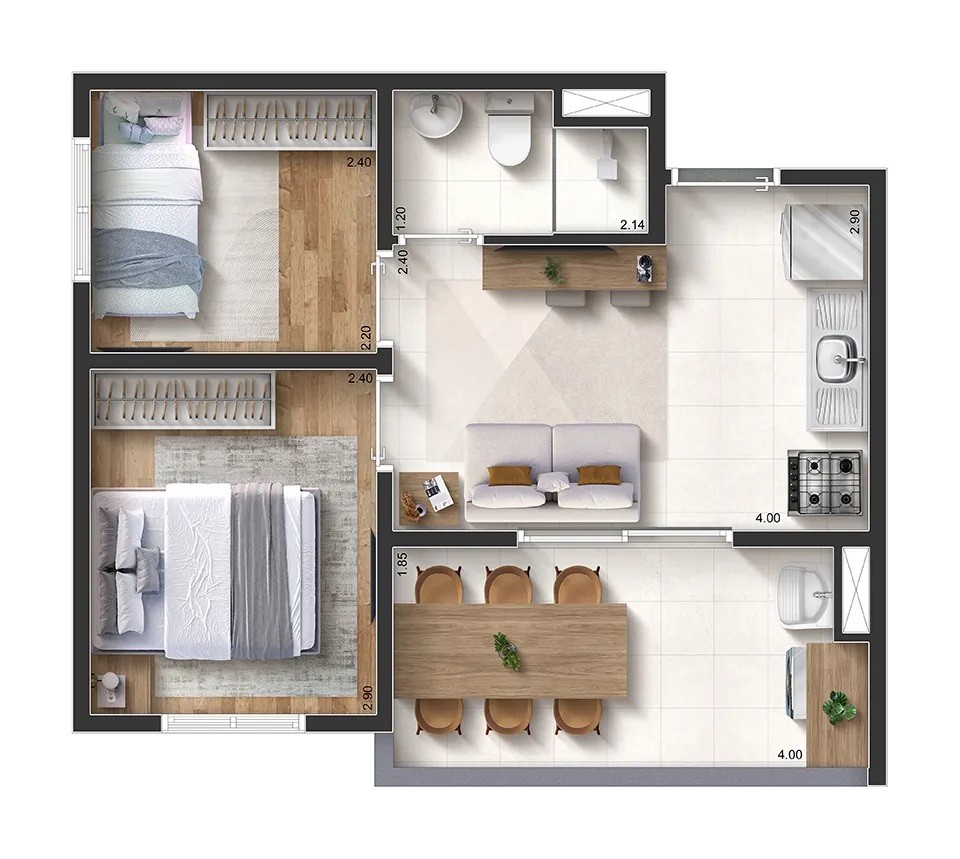 Casa, 2 quartos, 2542 m² - Foto 25