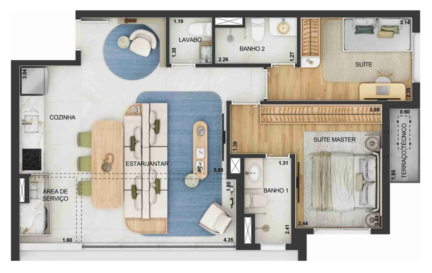 Apartamento, 3 quartos, 2268 m² - Foto 46
