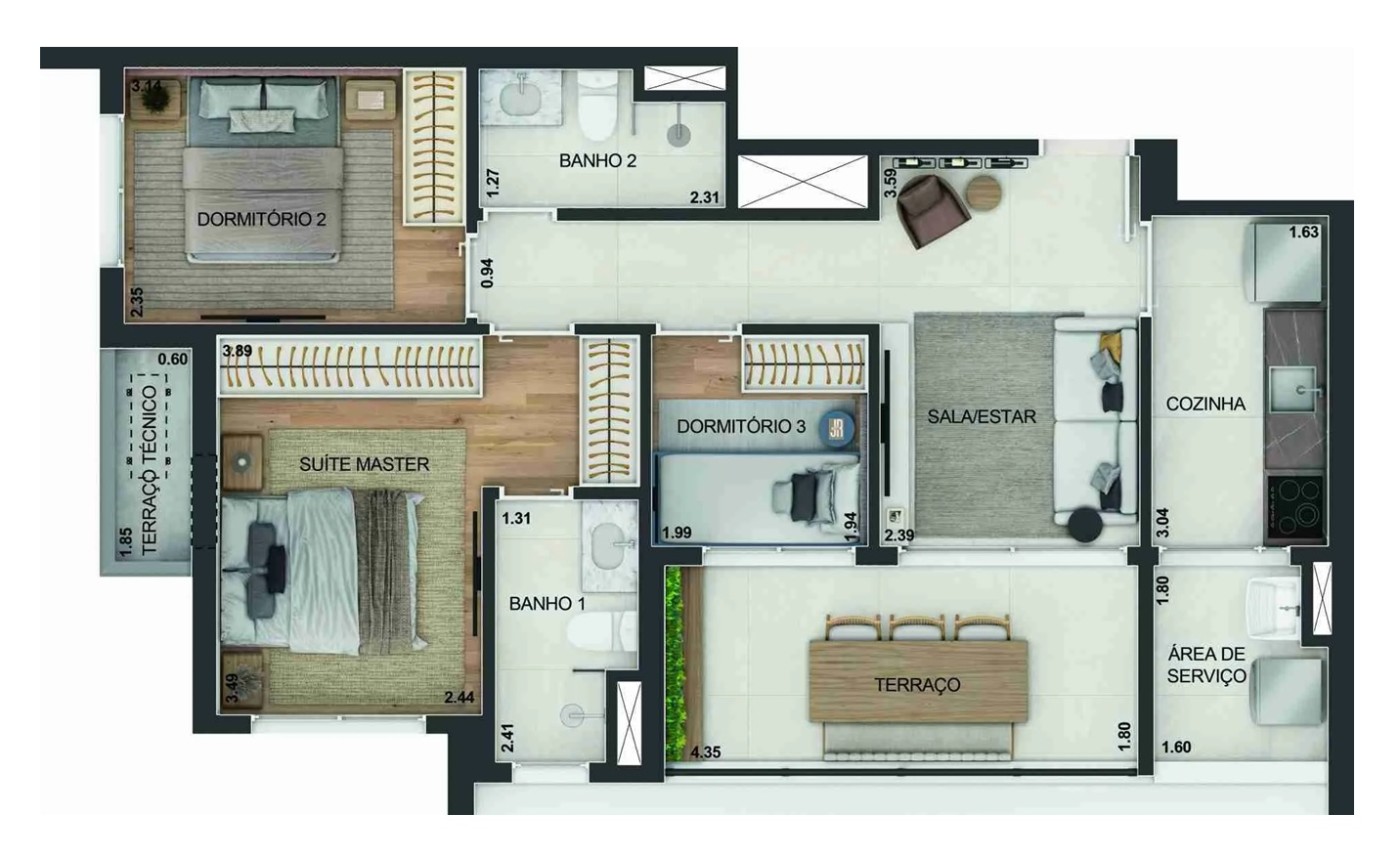 Apartamento, 3 quartos, 2268 m² - Foto 43