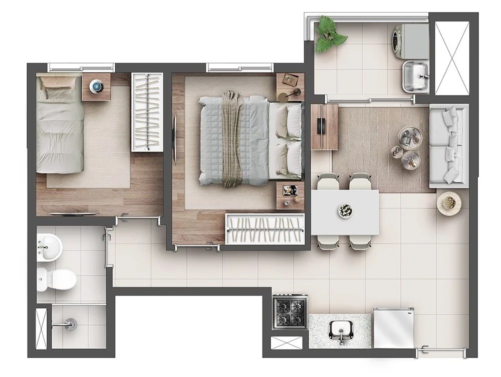 Apartamento, 2 quartos, 3942 m² - Foto 40