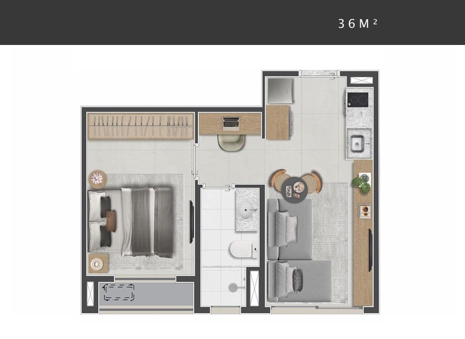 Apartamento, 1 quarto, 2543 m² - Foto 29
