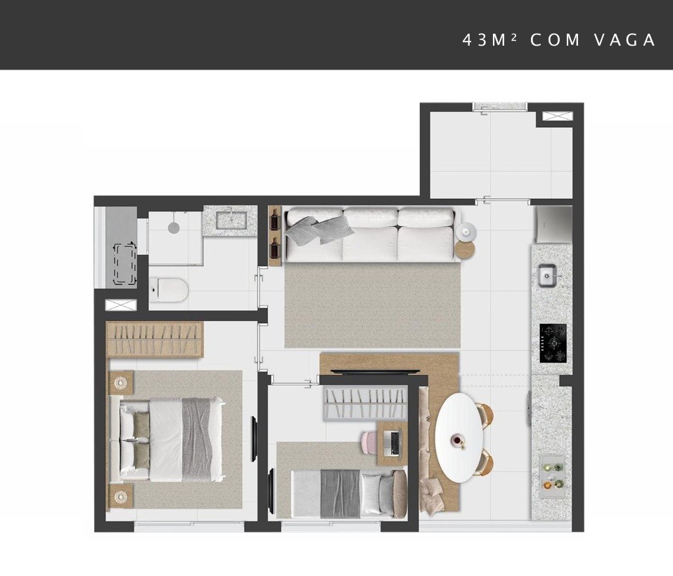 Apartamento, 1 quarto, 2543 m² - Foto 30