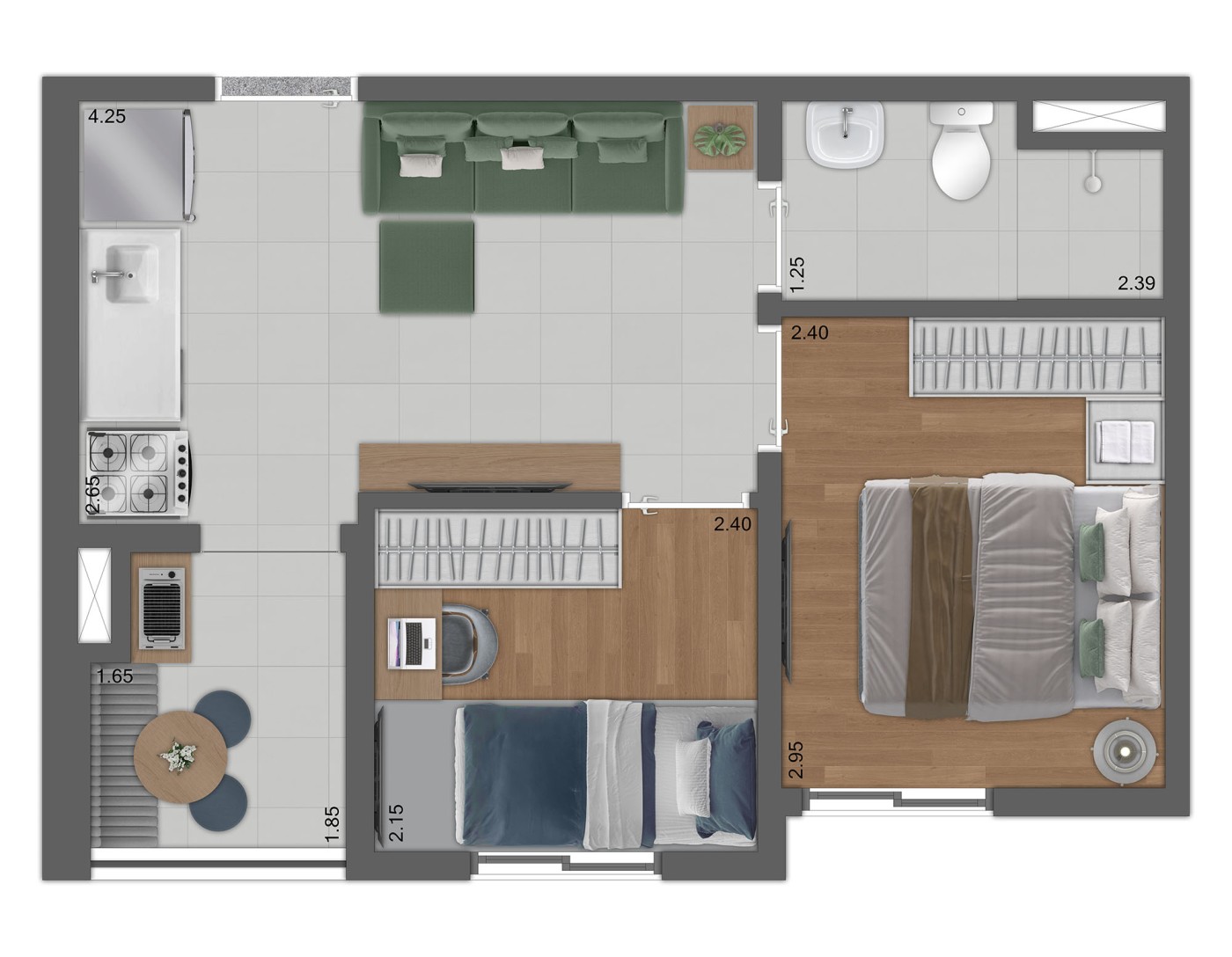 Casa, 2 quartos, 2434 m² - Foto 35