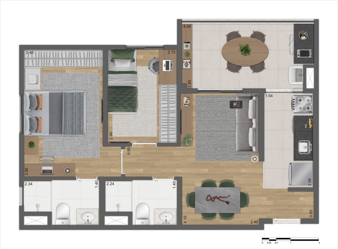Apartamento, 2 quartos, 2455 m² - Foto 32