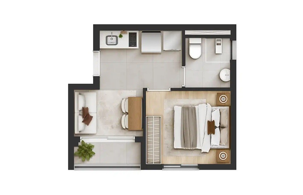 Apartamento, 1 quarto, 2225 m² - Foto 19