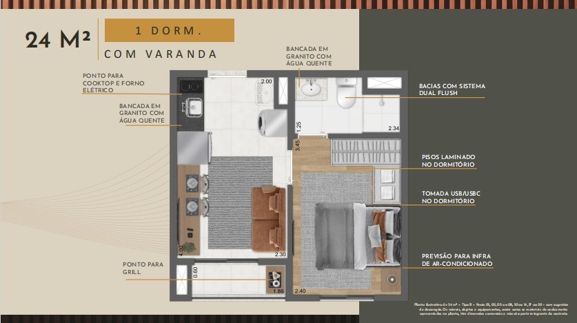 Apartamento, 2 quartos, 2455 m² - Foto 25