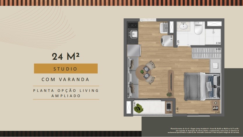 Apartamento, 2 quartos, 2455 m² - Foto 27