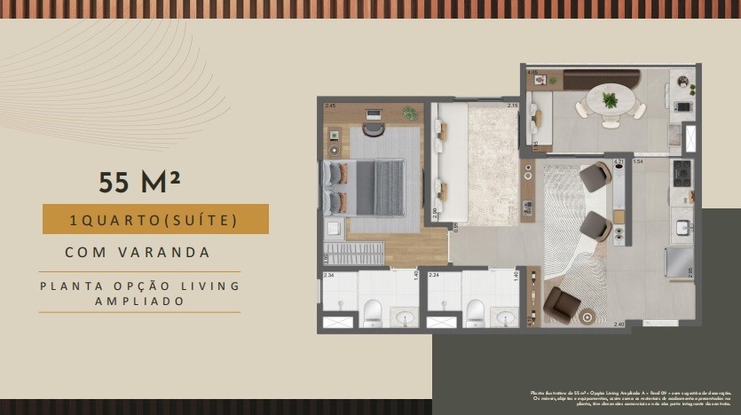 Apartamento, 2 quartos, 2455 m² - Foto 35