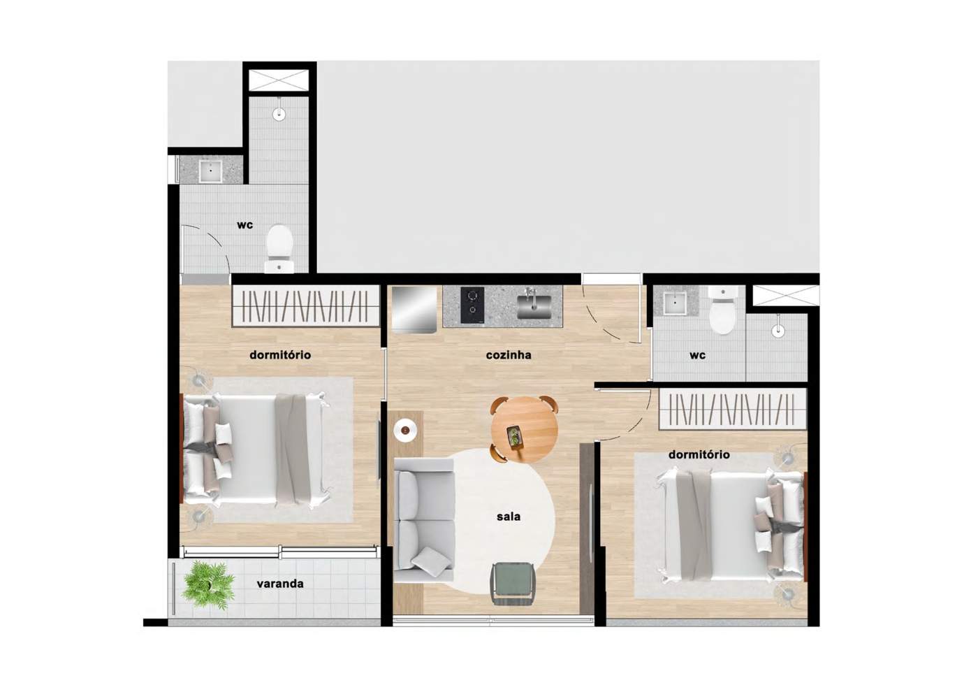Apartamento, 2 quartos, 2446 m² - Foto 19