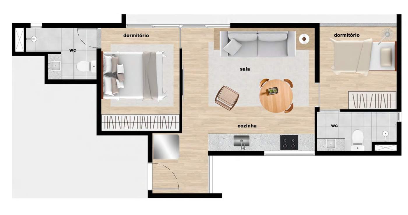 Apartamento, 2 quartos, 2446 m² - Foto 20