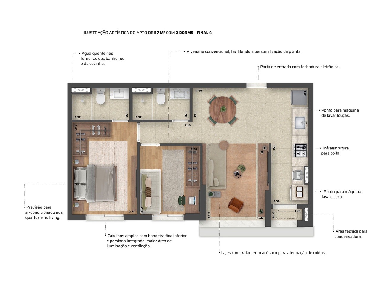 Apartamento, 3 quartos, 57102 m² - Foto 38