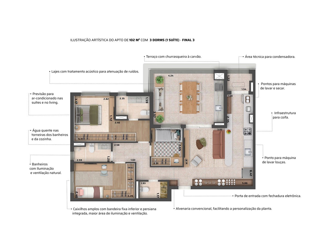 Apartamento, 3 quartos, 57102 m² - Foto 42