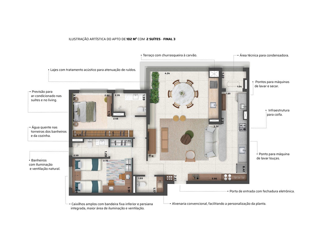 Apartamento, 3 quartos, 57102 m² - Foto 41