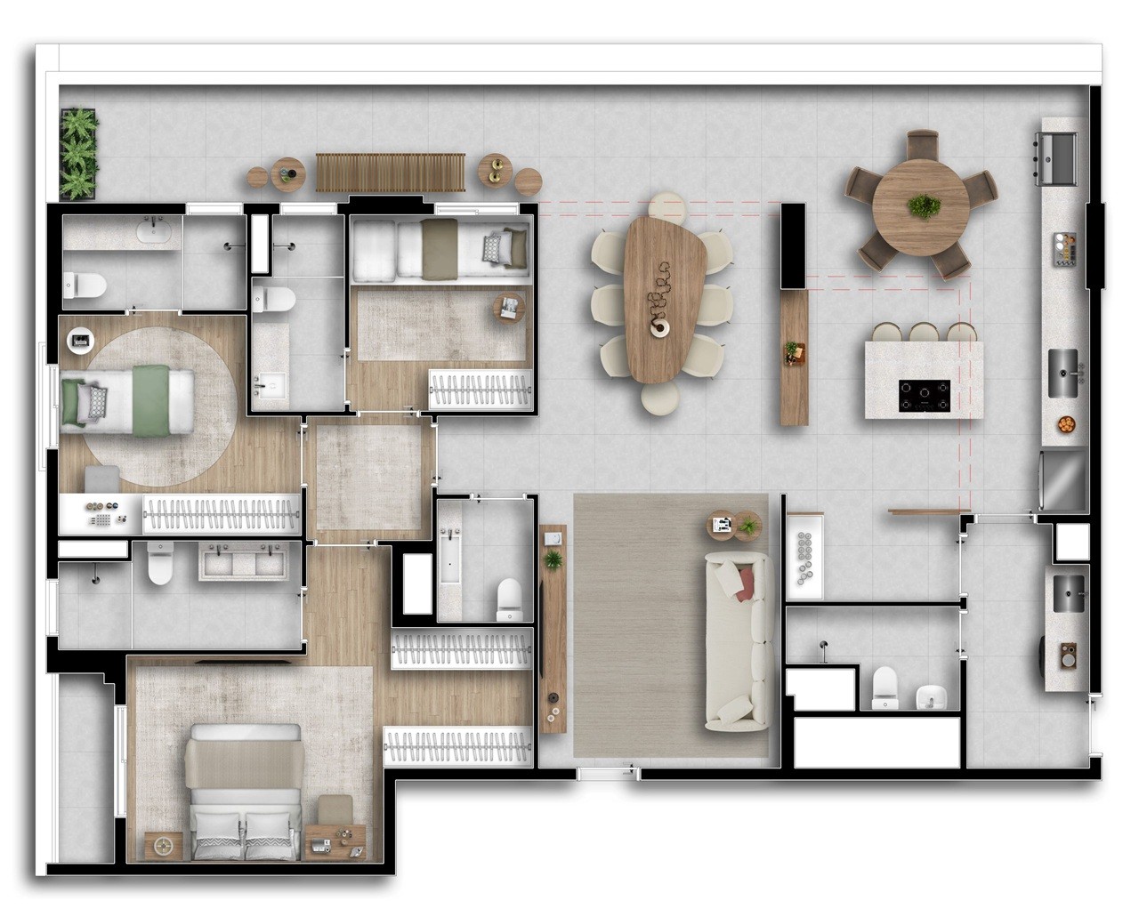 Apartamento, 4 quartos, 150172 m² - Foto 15