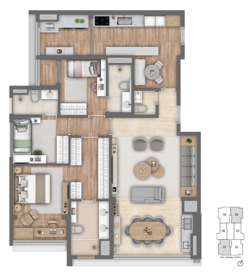 Apartamento, 3 quartos, 26125 m² - Foto 23