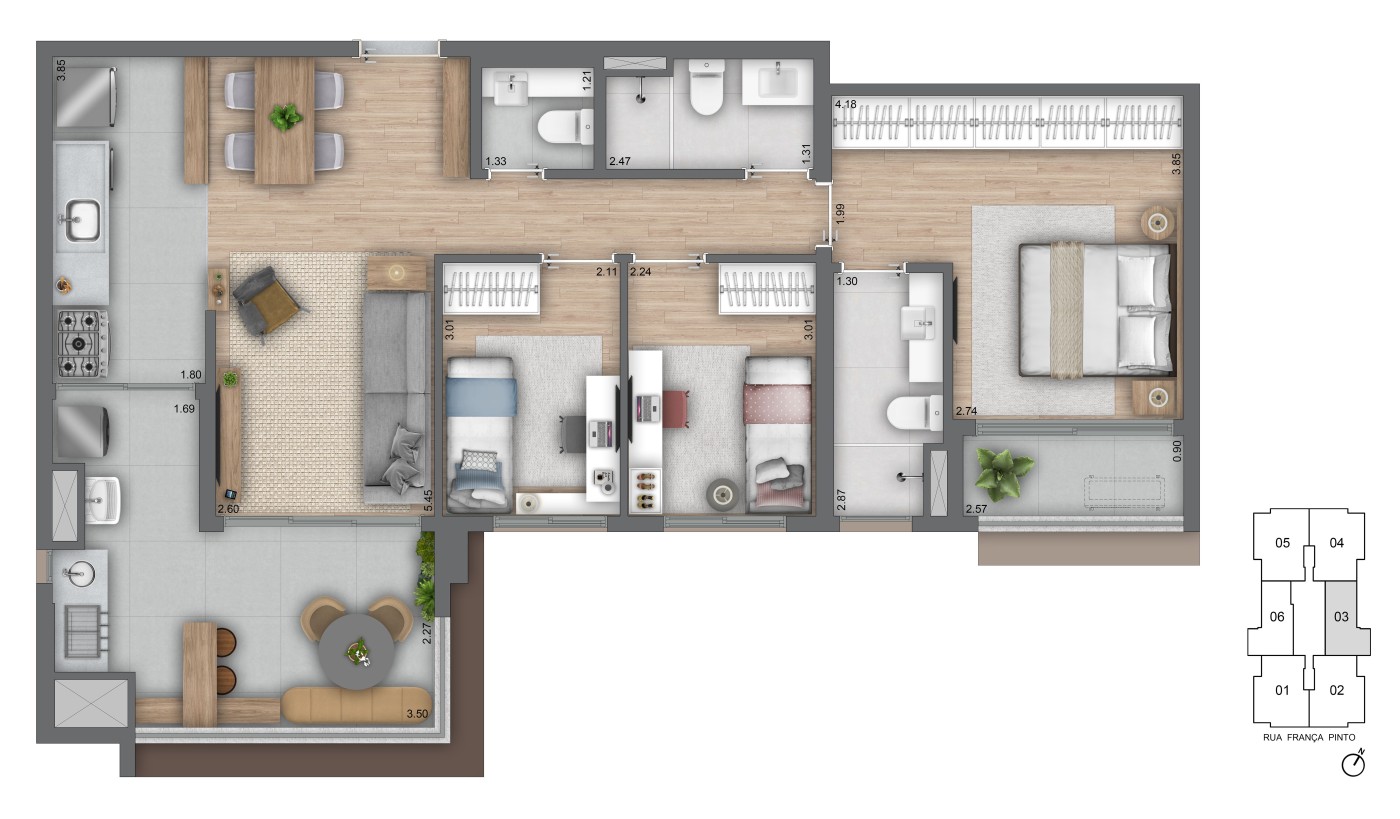 Apartamento, 3 quartos, 26125 m² - Foto 22