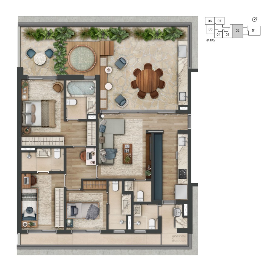 Apartamento, 3 quartos, 27198 m² - Foto 50