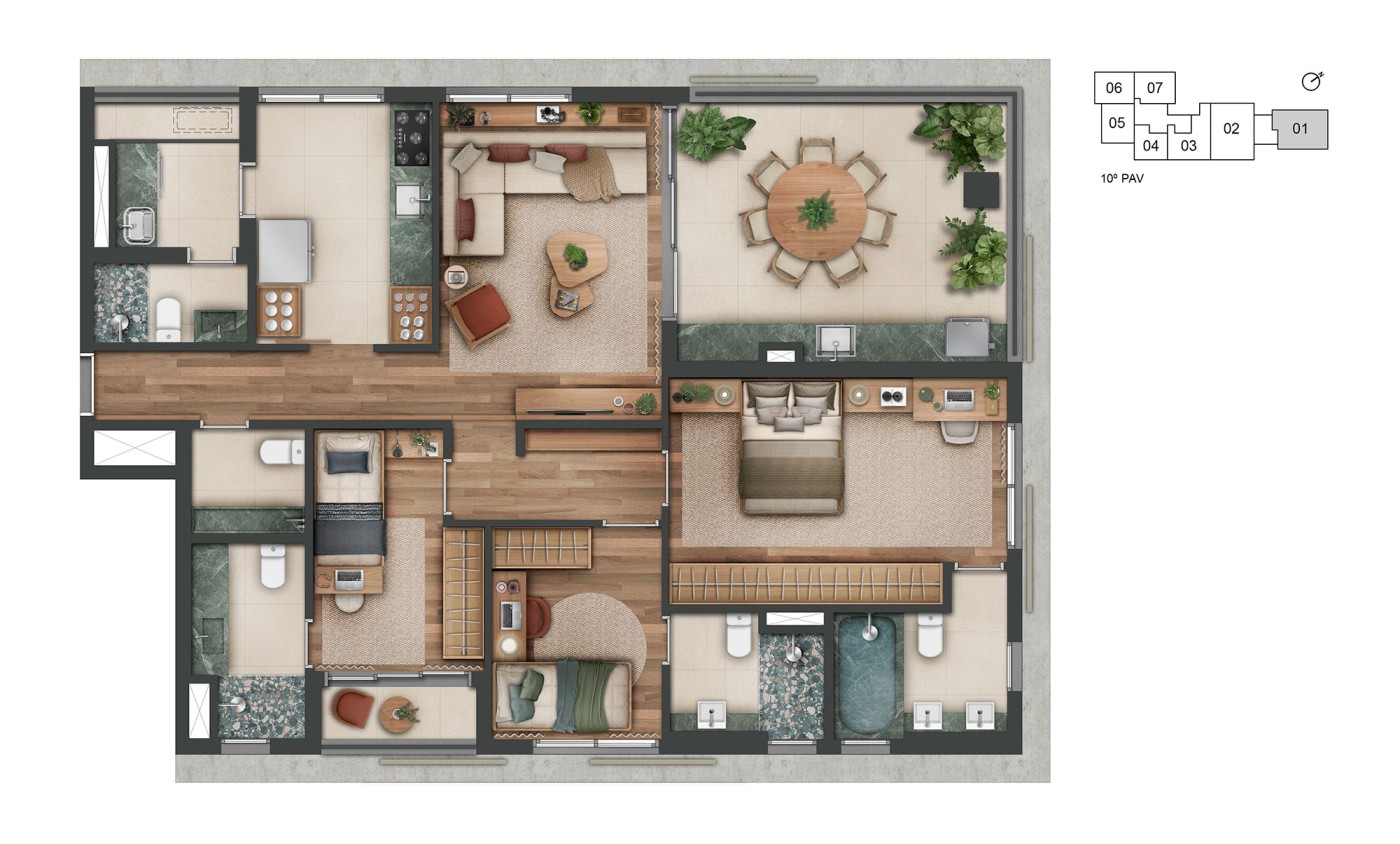 Apartamento, 3 quartos, 27198 m² - Foto 49