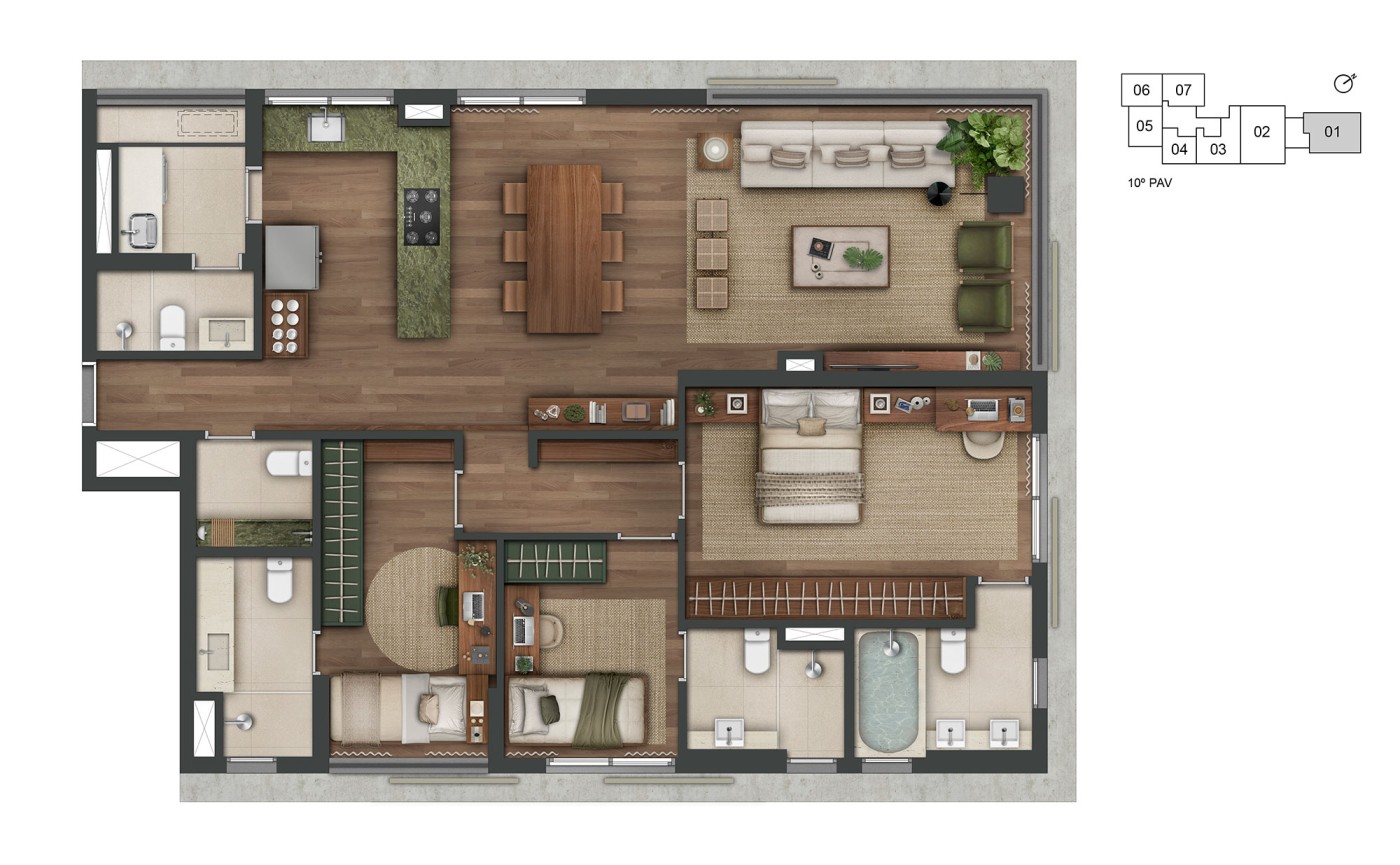 Apartamento, 3 quartos, 27198 m² - Foto 48