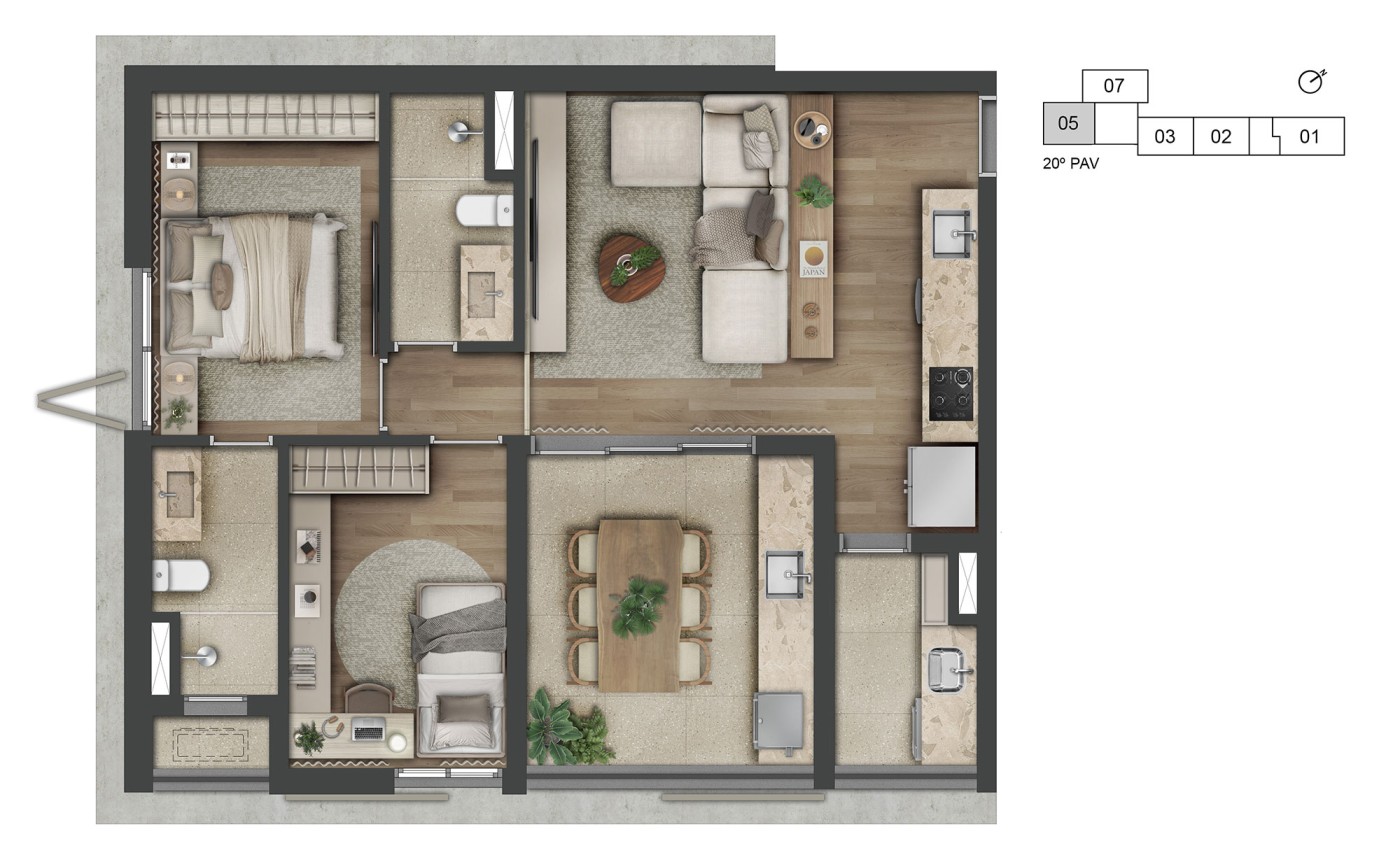 Apartamento, 3 quartos, 27198 m² - Foto 47