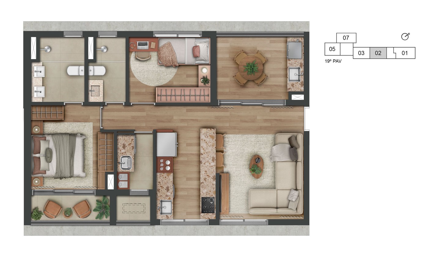 Apartamento, 3 quartos, 27198 m² - Foto 43