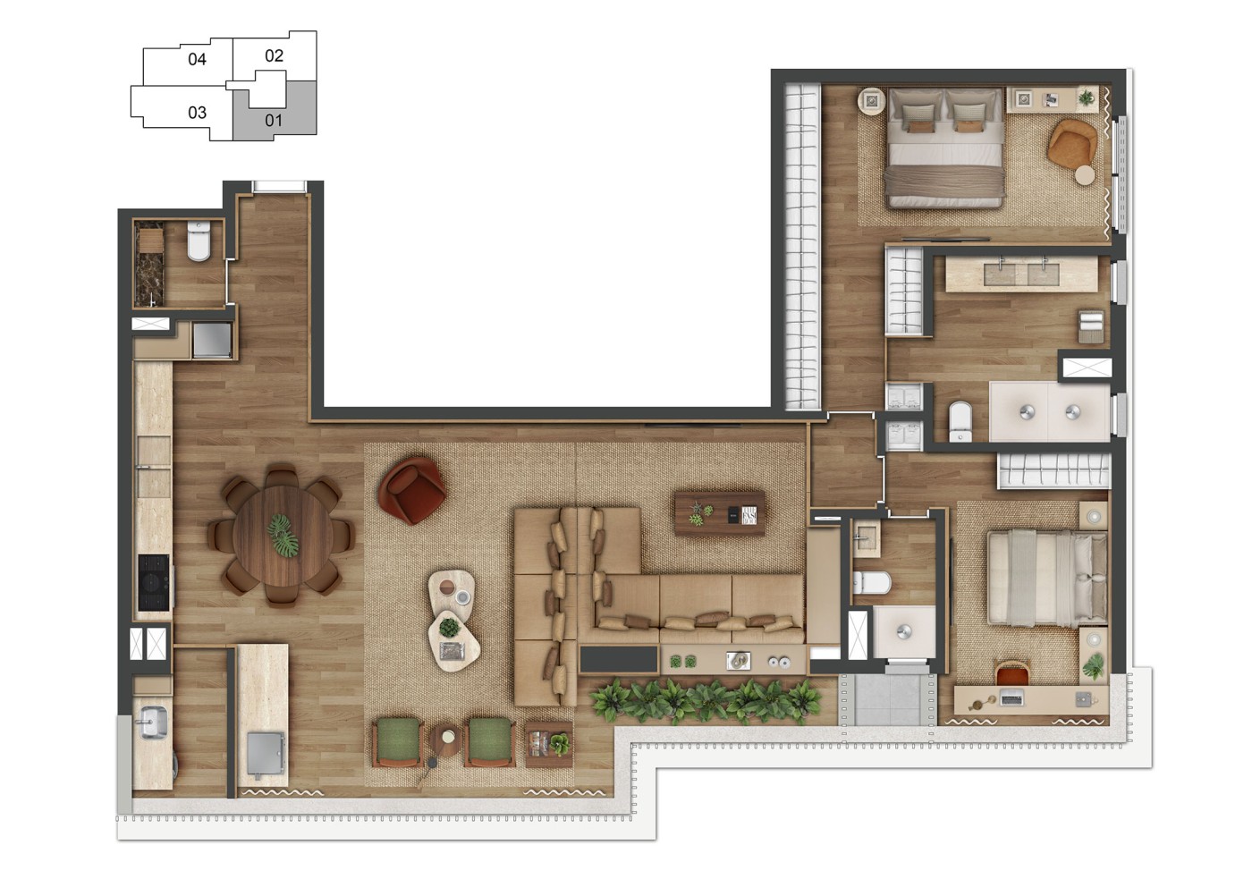 Apartamento, 3 quartos, 31237 m² - Foto 53