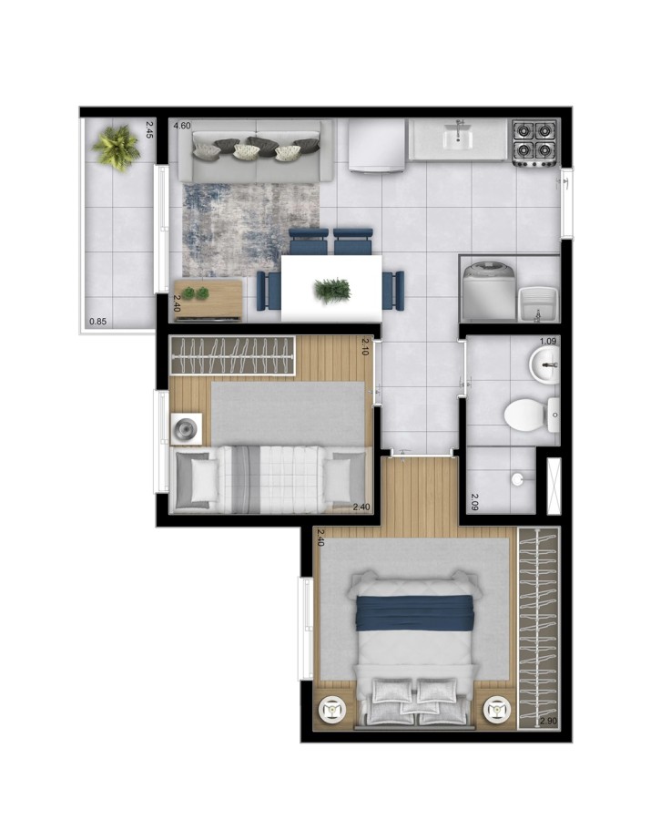 Casa, 2 quartos, 2434 m² - Foto 30
