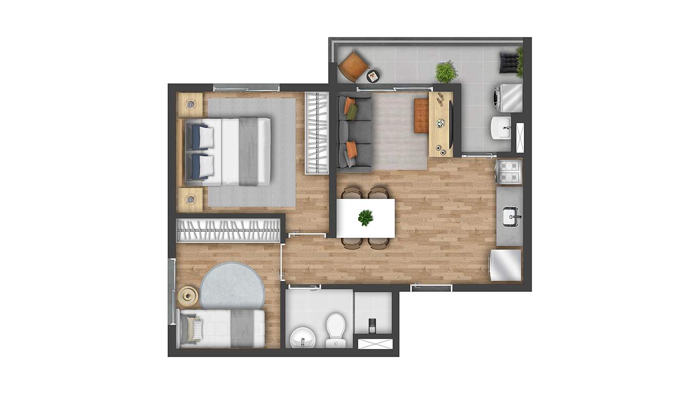 Casa, 2 quartos, 3441 m² - Foto 17