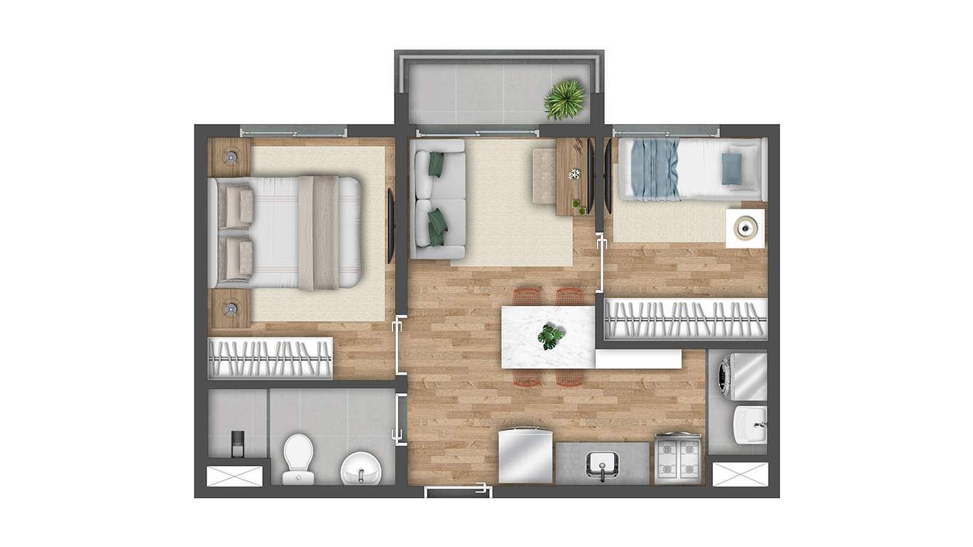 Casa, 2 quartos, 3441 m² - Foto 16