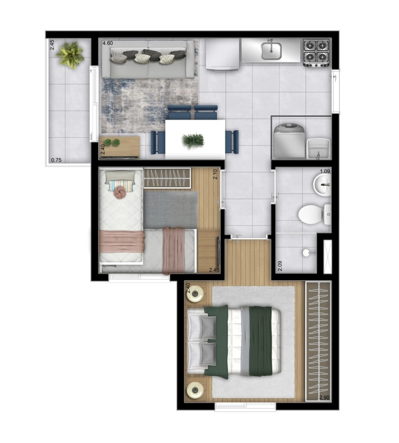 Casa, 2 quartos, 3435 m² - Foto 27