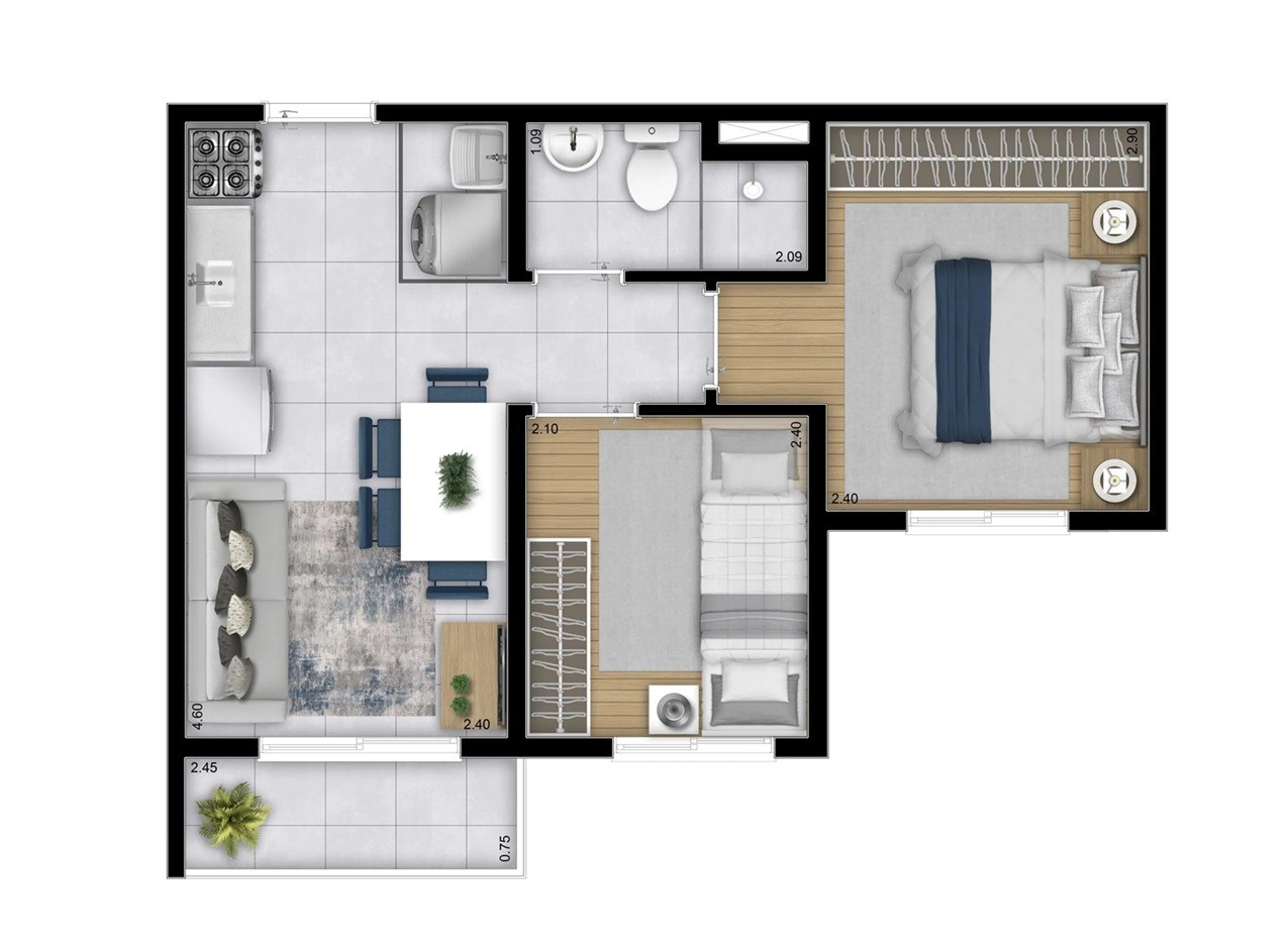 Casa, 2 quartos, 3435 m² - Foto 28