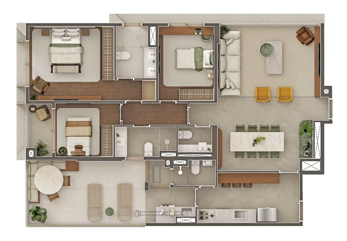Apartamento, 3 quartos, 124181 m² - Foto 33