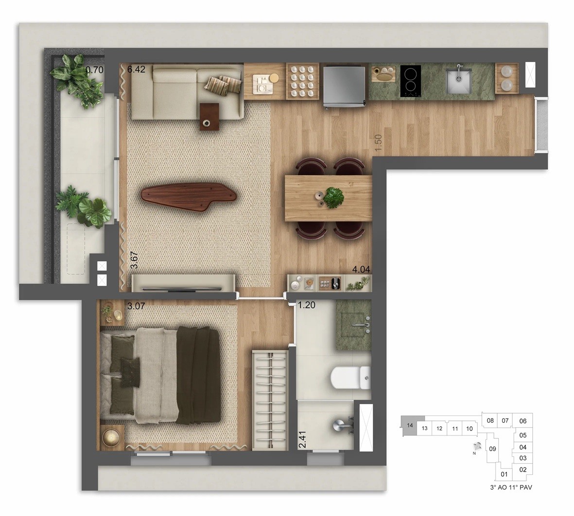 Apartamento, 1 quarto, 2341 m² - Foto 35