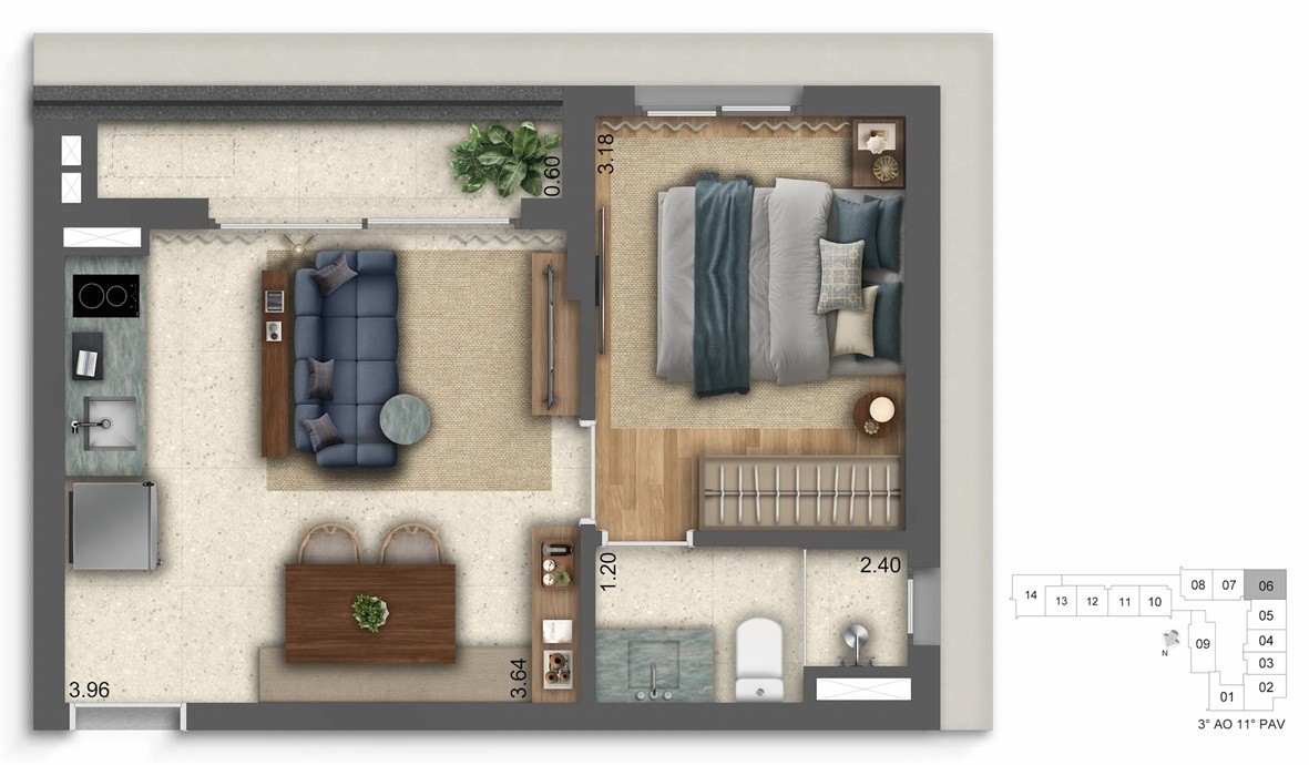 Apartamento, 1 quarto, 2341 m² - Foto 33