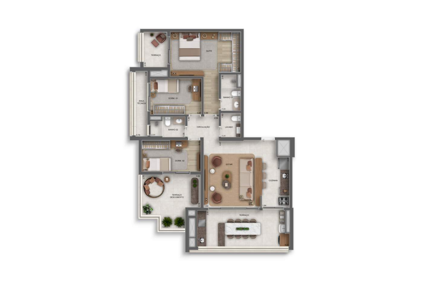 Apartamento, 3 quartos, 40120 m² - Foto 55