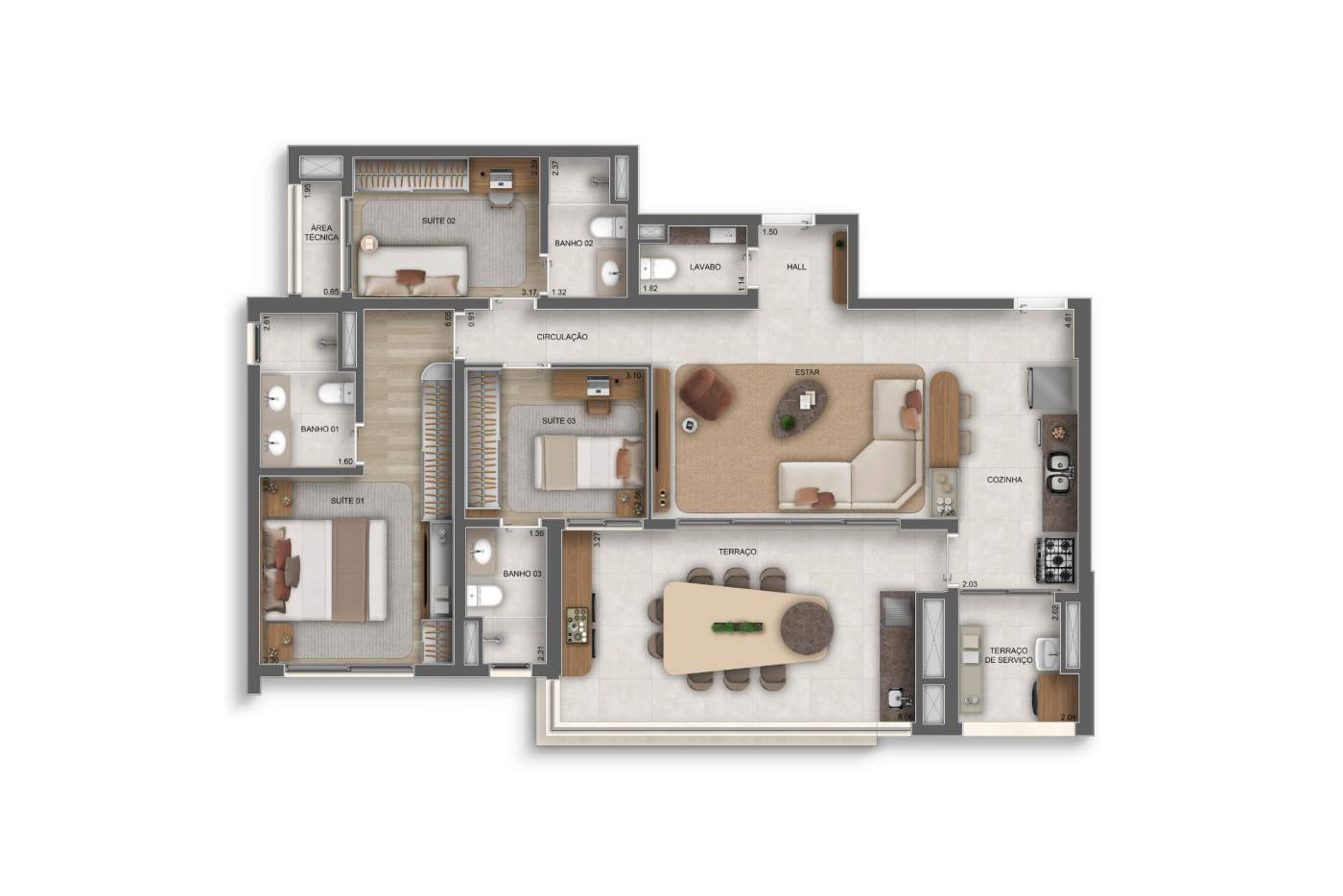 Apartamento, 3 quartos, 40120 m² - Foto 53