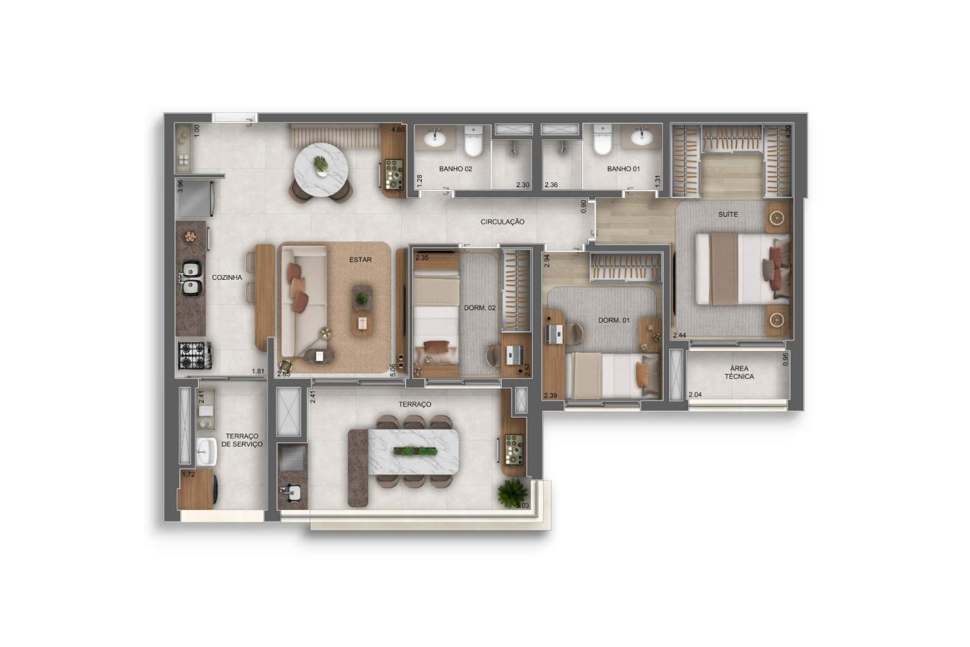 Apartamento, 3 quartos, 40120 m² - Foto 51