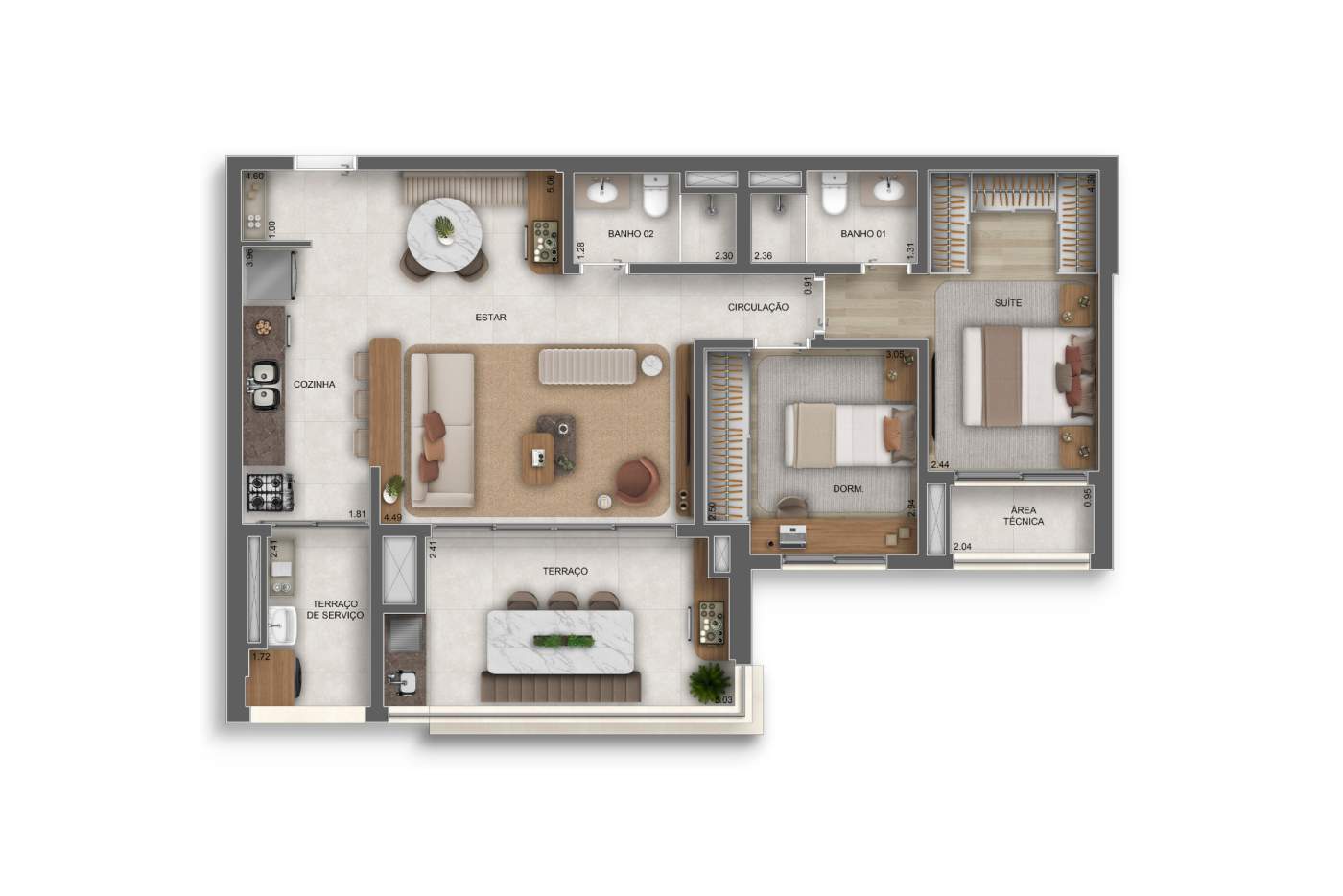 Apartamento, 3 quartos, 40120 m² - Foto 52