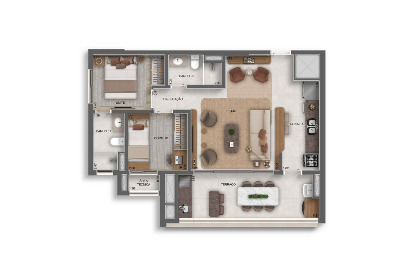 Apartamento, 3 quartos, 40120 m² - Foto 49